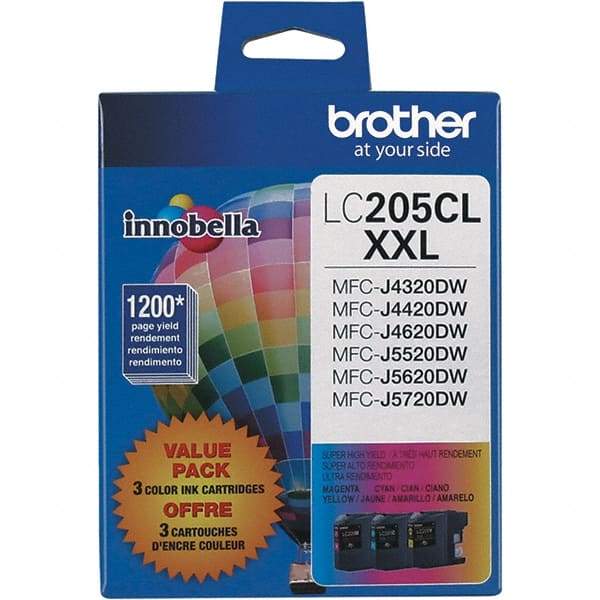 Brother - Cyan, Magenta & Yellow Ink Cartridge - Use with Brother MFC-J4320DW, J4420DW, J4620DW, J5520DW, J5620DW, J5720DW - Best Tool & Supply