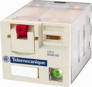 Schneider Electric - 3,750 VA Power Rating, Electromechanical Plug-in General Purpose Relay - 15 Amp at 250 VAC & 28 VDC, 3CO, 12 VDC - Best Tool & Supply