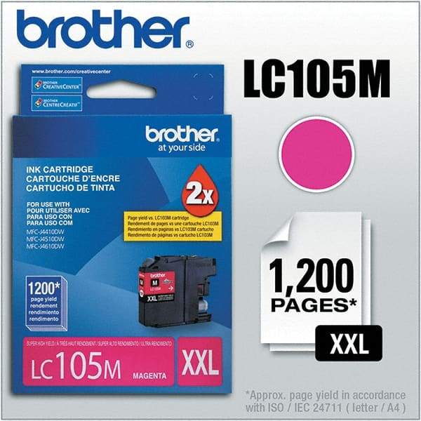 Brother - Magenta Ink Cartridge - Use with Brother MFC-J4310DW, J4410DW, J4510DW, J4610DW, J4710DW, J6520DW, J6720DW, J6920DW - Best Tool & Supply