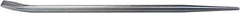 Mayhew - 15" OAL Straight Pry Bar - 1/2" Wide, Zinc Plated Steel - Best Tool & Supply