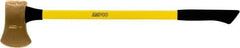 Ampco - 6 Lb Head Single Bit Axe - 36" OAL, 5" Long Blade, 36" Long Handle, Fiberglass Cushion Grip Handle, 8" Long Head - Best Tool & Supply