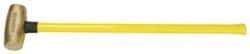 American Hammer - 8 Lb Head Nonsparking Hammer - 33" OAL, 30-1/2" Long Fiberglass Handle - Best Tool & Supply