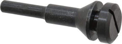 Value Collection - 3/8" Hole, Screw Lock Wheel Mandrel - 2" OAL, 1/2" Max Wheel Width, 1/4" Shank Diam - Best Tool & Supply