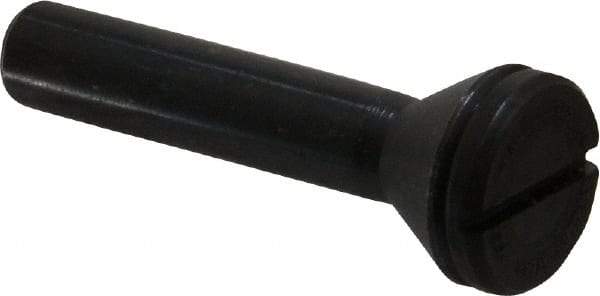 Value Collection - 1/4" Hole, Screw Lock Wheel Mandrel - 2" OAL, 1/4" Max Wheel Width, 3/8" Shank Diam - Best Tool & Supply