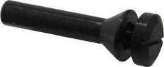 Value Collection - 1/4" Hole, Screw Lock Wheel Mandrel - 2" OAL, 1/2" Max Wheel Width, 3/8" Shank Diam - Best Tool & Supply