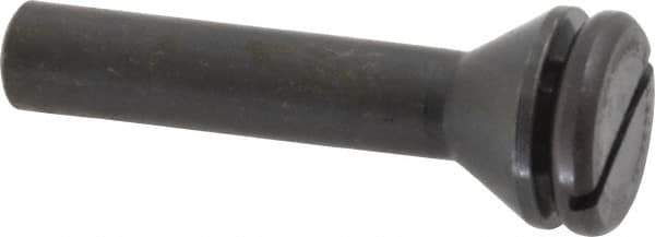 Value Collection - 3/8" Hole, Screw Lock Wheel Mandrel - 2" OAL, 1/4" Max Wheel Width, 3/8" Shank Diam - Best Tool & Supply