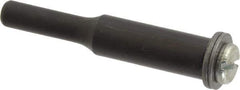 Value Collection - 3/16" Hole, Screw Lock Wheel Mandrel - 2" OAL, 1/2" Max Wheel Width, 1/4" Shank Diam - Best Tool & Supply