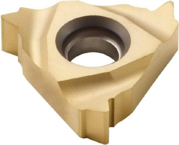 Seco - 16NR Internal Right Hand 10 Whitworth Laydown Threading Insert - Grade CP500, TiAlN/TiN Coated Carbide, 9.53mm Inscribed Circle - Best Tool & Supply