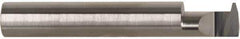 Accupro - 1" Cutting Depth, 8 Max TPI, 0.49" Diam, Acme Internal Thread, Solid Carbide, Single Point Threading Tool - Bright Finish, 3" OAL, 1/2" Shank Diam, 0.12" Projection from Edge, 29° Profile Angle - Exact Industrial Supply