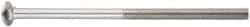 Value Collection - 1/4-20 UNC 5" Length Under Head, Standard Square Neck, Carriage Bolt - 18-8 Stainless Steel, Uncoated - Best Tool & Supply