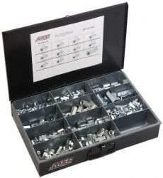 Value Collection - 1/4-20 to 3/4 Thread, 190 Piece Zinc Plated Steel Nut Assortment - 7/8 to 2-1/4" High - Best Tool & Supply