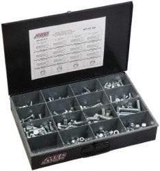 Value Collection - 238 Piece Steel Hex Head Cap Screws - M8 to M16 Thread, Zinc Plated - Best Tool & Supply