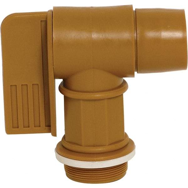 Wesco Industrial Products - 2" NPT Plastic Rigid Drum Faucet - FM Approved, No Arrester, Manual Closing, 6" Long Extension - Best Tool & Supply