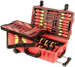 Wiha - 80 Piece Insulated Hand Tool Set - Comes in Molded Rolling Custom Tool Box - Best Tool & Supply