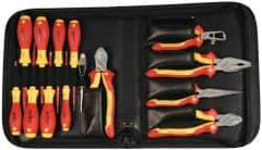 Wiha - 14 Piece Insulated Hand Tool Set - Comes in Zippered Carrying Case - Best Tool & Supply