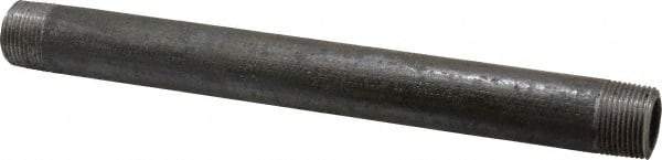 Made in USA - Schedule 80, 3/4" Diam x 10" Long Black Pipe Nipple - Threaded - Best Tool & Supply