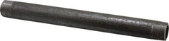 Made in USA - Schedule 80, 3/4" Diam x 10" Long Black Pipe Nipple - Threaded - Best Tool & Supply