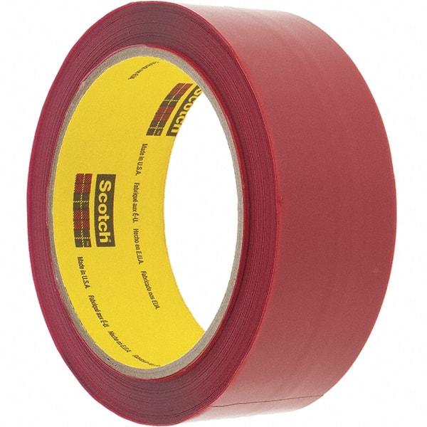 3M - 36mm x 50m Red Rubber Adhesive Sealing Tape - Polypropylene Film Backing, 2.5 mil Thick - Best Tool & Supply