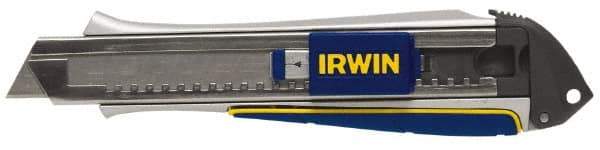 Irwin - Snap Utility Knife - 9mm Blade, Blue & Yellow Handle, 3 Blades Included - Best Tool & Supply