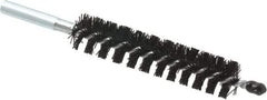 Schaefer Brush - 4" Brush Length, 13/16" Diam, Nylon Single Stem, Single Spiral Condenser Tube Brush - 6-1/4" Long, Nylon, 12-24 Female Connection - Best Tool & Supply