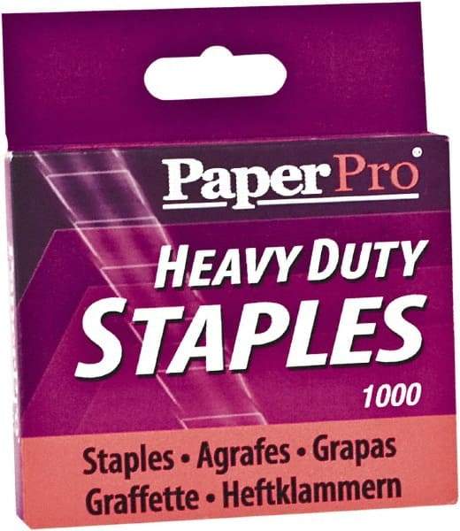 PaperPro - 1/2" Leg Length, Steel Staples-Cartridge - 100 Sheet Capacity, For Use with PaperPro 1300 - Best Tool & Supply