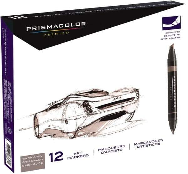 Prismacolor - Assorted Colors, Art Marker - Chisel Tip, Alcohol Based Ink - Best Tool & Supply