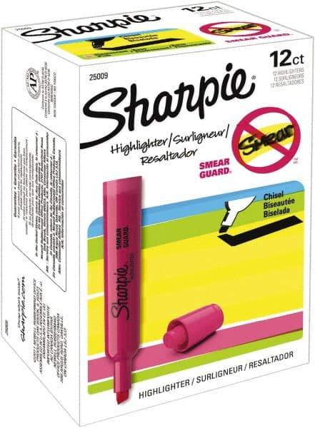 Sharpie - Fluorescent Pink Highlighter - Chisel Tip, AP Nontoxic Ink - Best Tool & Supply