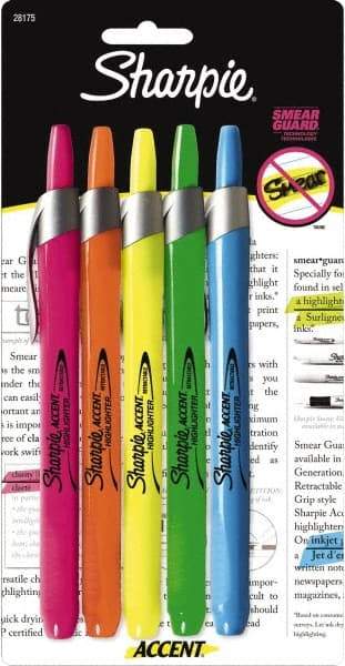 Sharpie - Assorted Colors, Highlighter - Chisel Tip, AP Nontoxic Ink - Best Tool & Supply