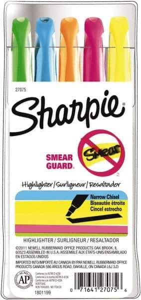 Sharpie - Assorted Colors, Highlighter - Chisel Tip, AP Nontoxic Ink - Best Tool & Supply