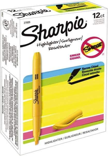 Sharpie - Yellow Highlighter - Chisel Tip, AP Nontoxic Ink - Best Tool & Supply