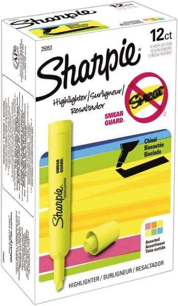 Sharpie - Assorted Colors, Highlighter - Chisel Tip, AP Nontoxic Ink - Best Tool & Supply