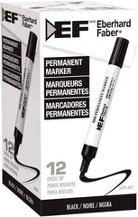 Eberhard Faber - Black Permanent Marker - Chisel Felt Tip, AP Nontoxic Ink - Best Tool & Supply