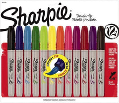 Sharpie - Assorted Colors Permanent Marker - Brush Felt Tip, AP Nontoxic Ink - Best Tool & Supply