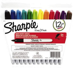 Sharpie - Assorted Colors Permanent Marker - Fine Felt Tip, AP Nontoxic Ink - Best Tool & Supply