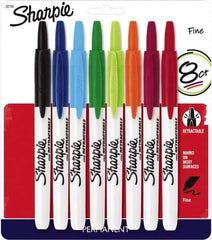 Sharpie - Assorted Colors, Permanent Marker - Retractable Fine Tip, AP Nontoxic Ink - Best Tool & Supply