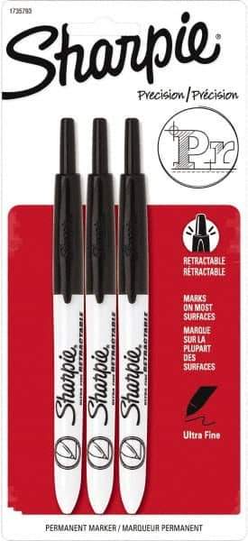 Sharpie - Black Permanent Marker - Retractable Ultra Fine Tip, AP Nontoxic Ink - Best Tool & Supply