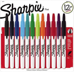 Sharpie - Assorted Colors, Permanent Marker - Retractable Fine Tip, AP Nontoxic Ink - Best Tool & Supply