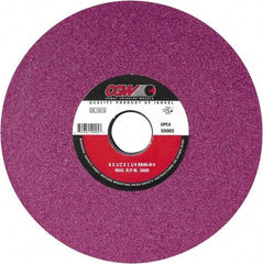 Camel Grinding Wheels - 8" Diam x 1-1/4" Hole x 3/4" Thick, J Hardness, 60 Grit Surface Grinding Wheel - Aluminum Oxide, Type 5, Medium Grade, Vitrified Bond, One-Side Recess - Best Tool & Supply