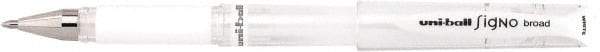 Uni-Ball - 1mm Stick Pen - White - Best Tool & Supply