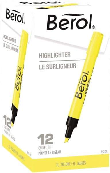 Dymo - Chisel Highlighter - Yellow - Best Tool & Supply