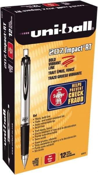 Uni-Ball - 1mm Retractable Pen - Red - Best Tool & Supply