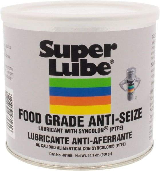 Synco Chemical - 14.1 oz Can Anti-Seize Lubricant - Synthetic with PTFE, 450 to 450°F, Translucent White, Water Resistant - Best Tool & Supply