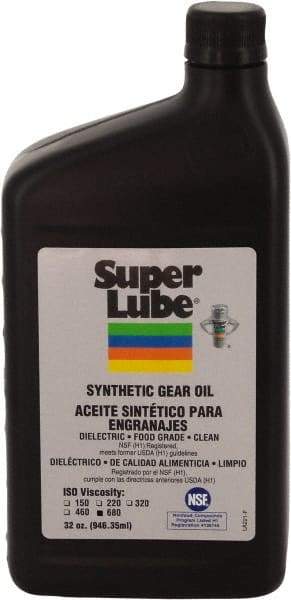 Synco Chemical - Plastic Bottle, Synthetic Gear Oil - -40°F to 450°F, 680 St Viscosity at 40° C, ISO 680 - Best Tool & Supply