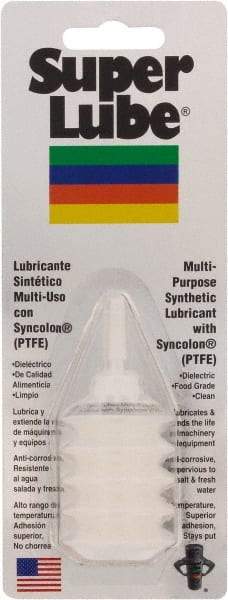 Synco Chemical - 1 oz Bellow Synthetic Lubricant w/PTFE General Purpose Grease - Translucent White, Food Grade, 450°F Max Temp, NLGIG 2, - Best Tool & Supply