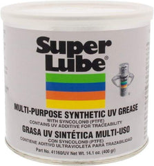 Synco Chemical - 14.1 oz Canister Synthetic Lubricant w/PTFE General Purpose Grease - Translucent White, Food Grade, 450°F Max Temp, NLGIG 2, - Best Tool & Supply