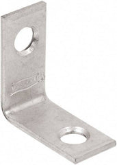 National Mfg. - 1" Long x 1/2" Wide, Steel, Corner Brace - Zinc Plated - Best Tool & Supply