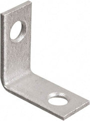 National Mfg. - 1" Long x 1-1/2" Wide, Galvanized Steel, Corner Brace - Galvanized - Best Tool & Supply