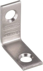 National Mfg. - 1" Long x 1/2" Wide, Stainless Steel, Corner Brace - Stainless Steel Coated - Best Tool & Supply