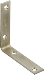 National Mfg. - 4 Inch Long x 7/8 Inch Wide, Steel, Corner Brace - Zinc Plated - Best Tool & Supply
