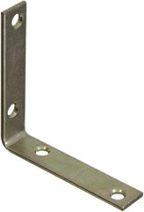 National Mfg. - 3-1/2" Long x 3/4" Wide, Steel, Corner Brace - Zinc Plated - Best Tool & Supply